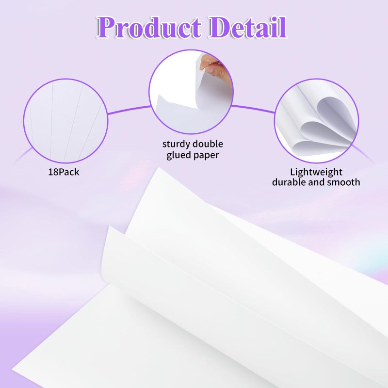 Joyberg 18Pack Poster Board  11in x 14in White Poster Boards  Posterboard  Poster Board Paper for Crafts  DIY  Drawing - Image 3
